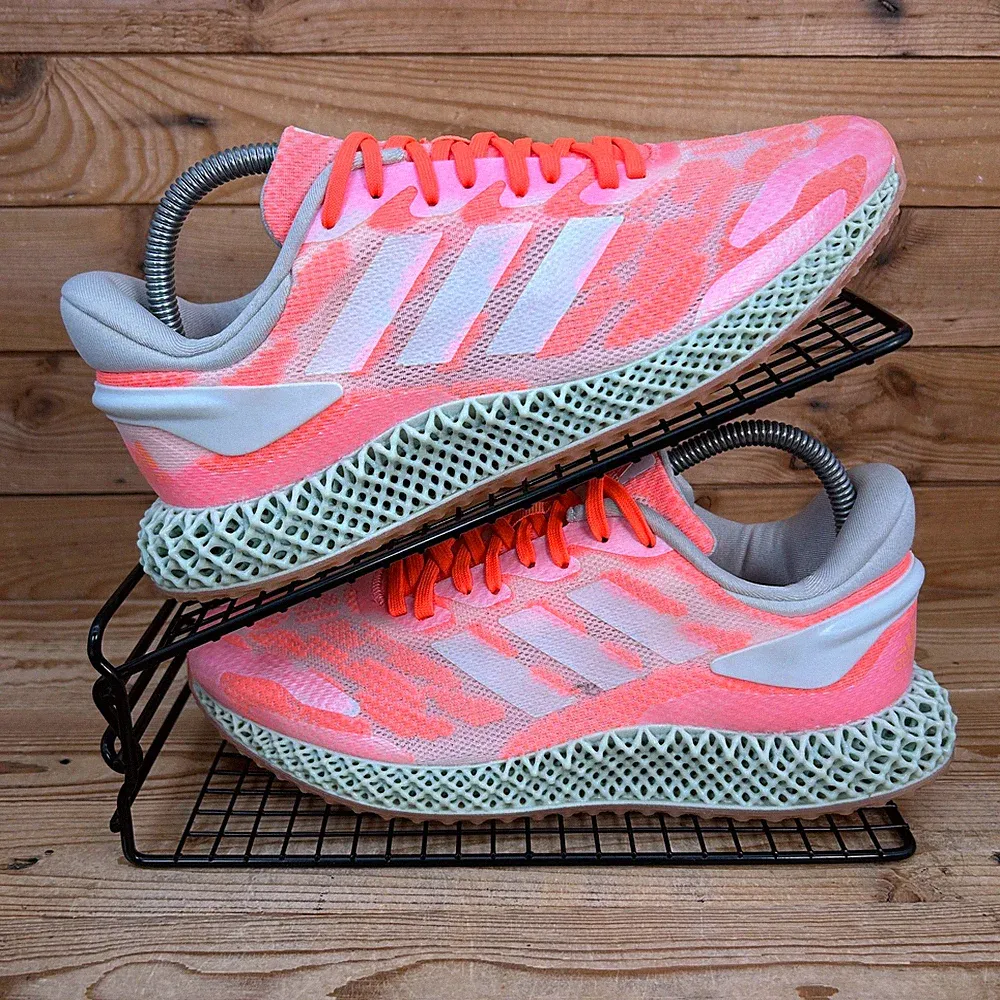 Adidas Turnschuhe Damen Größe UK 6,5 4D Run Signal koralle Mesh Straße Fitnessschuhe