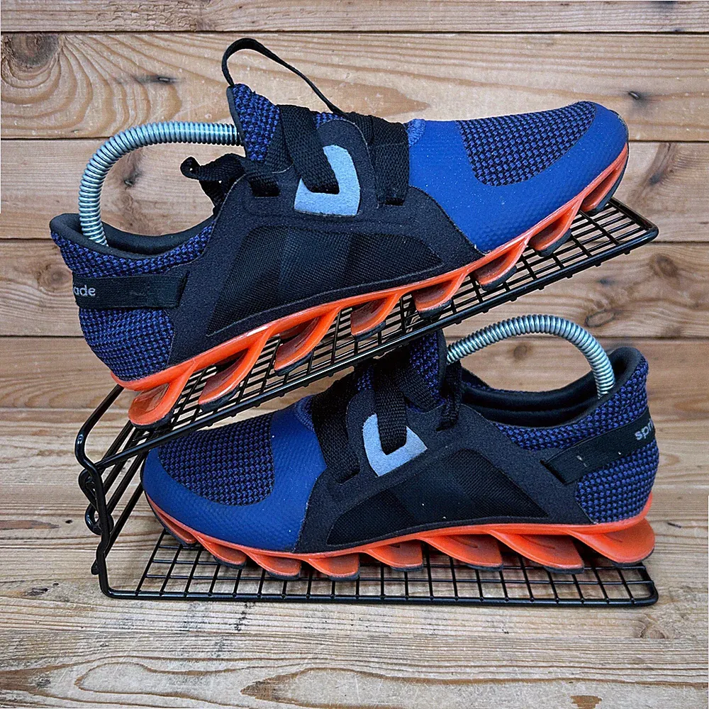Adidas Turnschuhe Damen Größe UK 6 Springblade blau orange Track Running Fitnessschuhe