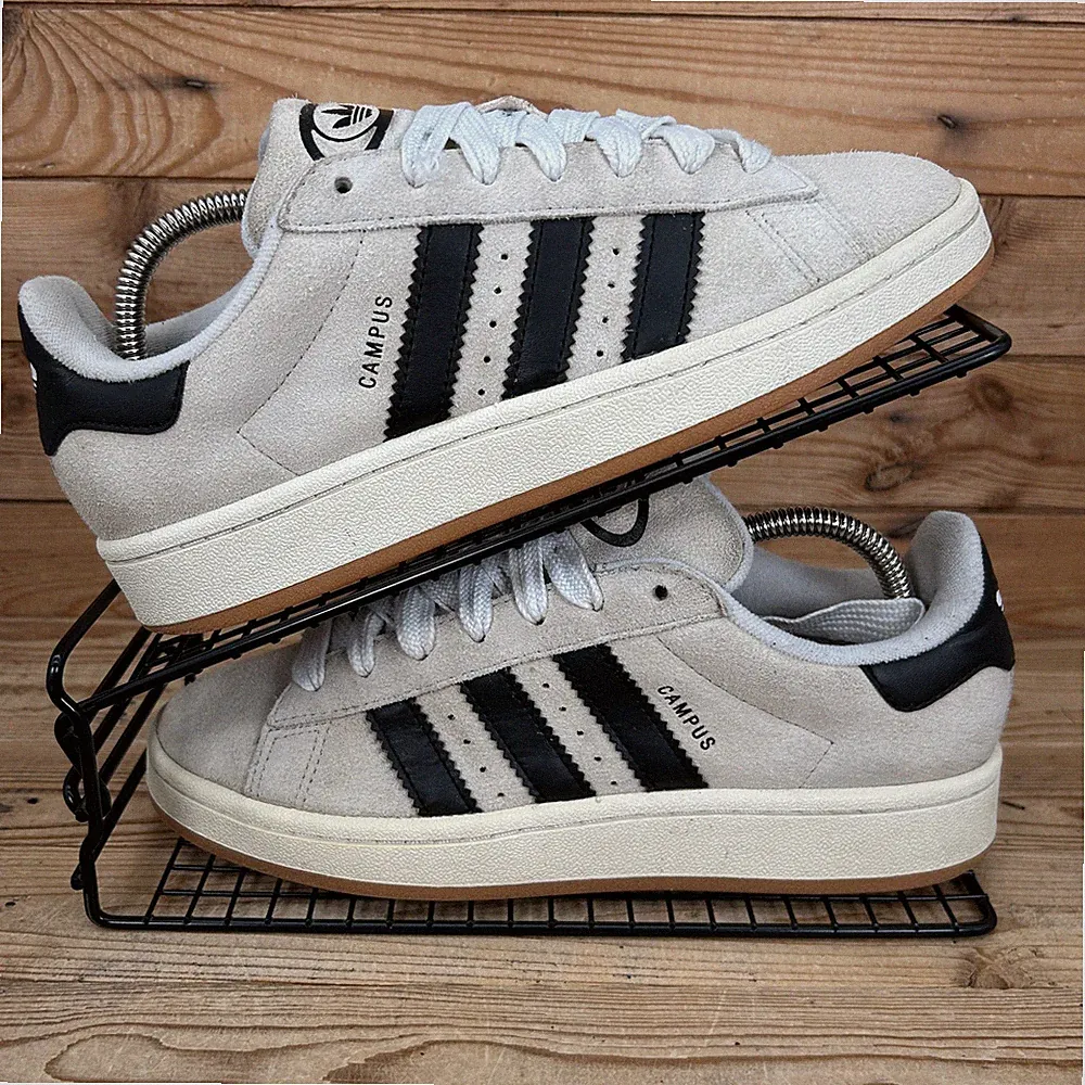 Adidas Turnschuhe Damengröße UK 6 Campus 00s grau schwarz Wildleder Originals Schuhe OG