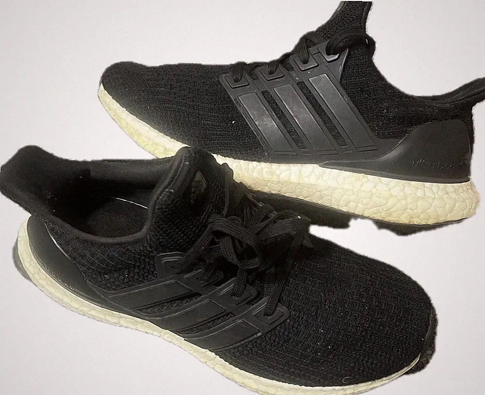 Adidas Ultra Boost 21 Damen Laufschuhe schwarz gepolstert Sport Run Turnschuhe