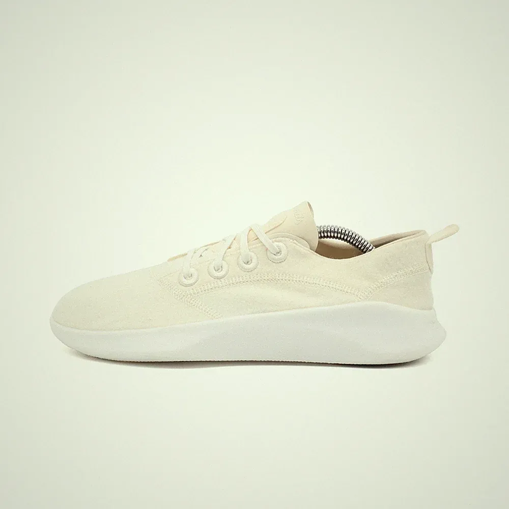 Allbirds Damen SLWR Schuhe Naturweiß Merinowolle Low-Top Runner Sneaker EU 38