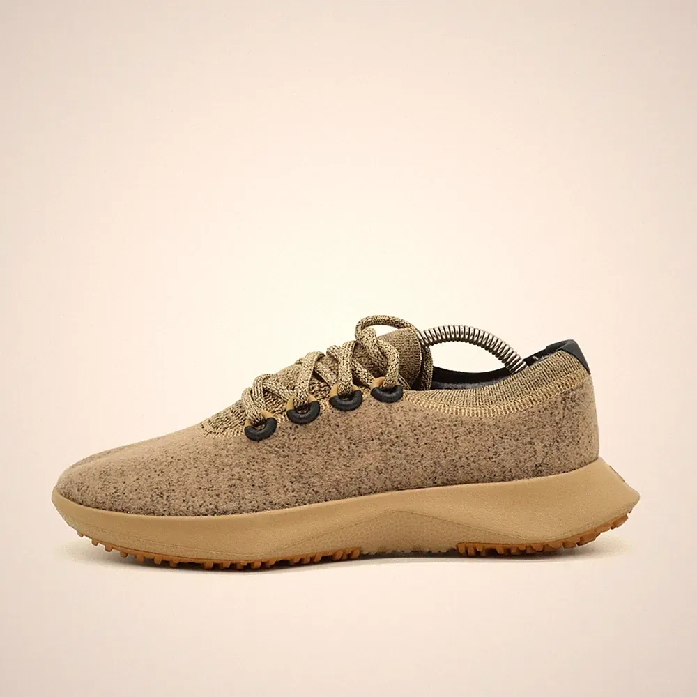 Allbirds Damen Trail Runner WD2 Sneaker Beige Wolle Niedrig Laufschuh EU 38