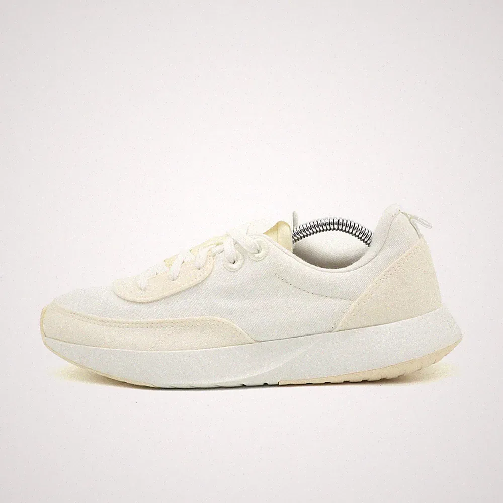 Allbirds Damen Tree Dasher Schuh Weiß Canvas Low-Top Vegan Sneaker EU 38