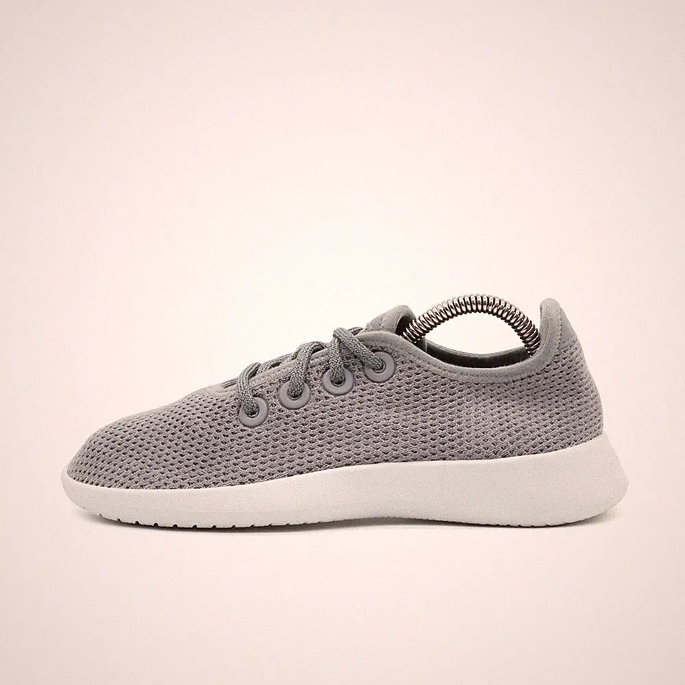 Allbirds Damen Tree Runner Sneaker Grau Mesh Low-Top Atmungsaktiv EU 36