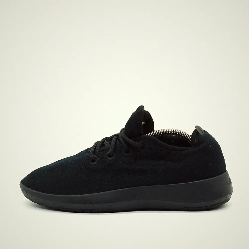 Allbirds Damen Wool Runner Schuh Schwarz Merinowolle Low-Top Sneaker EU 40