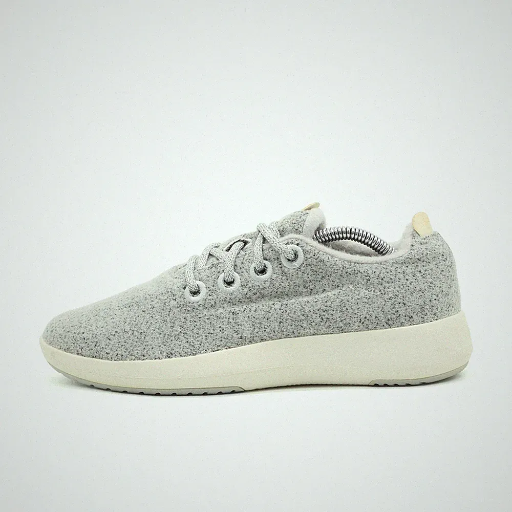 Allbirds Damen Wool Runner Sneaker Grau Merinowolle Low-Top Atmungsaktiv EU 38