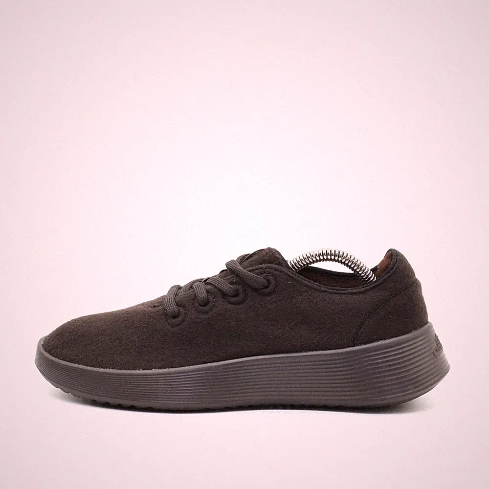 Allbirds Damen Wool Runner Sneaker Schwarz Low-Top Atmungsaktiv EU 37