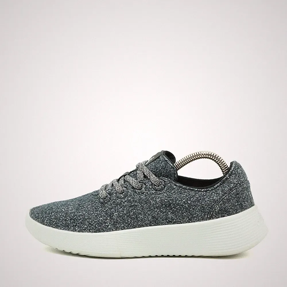allbirds Damen Wool Runners Schuhe grau weiß Merinowolle Low-Top Sneaker EU 37