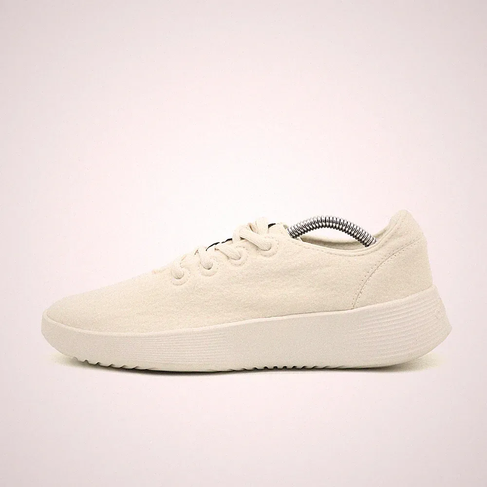 Allbirds Damen WR2 Schuh Cremeweiß Merinowolle Low-Top Wool Runner Sneaker EU 38