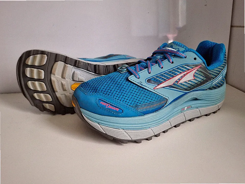 ALTRA OLYMPUS 2,5 UK 5 EU 38 DAMEN BLAU MESH STOFF RUNNING TRAIL SNEAKER