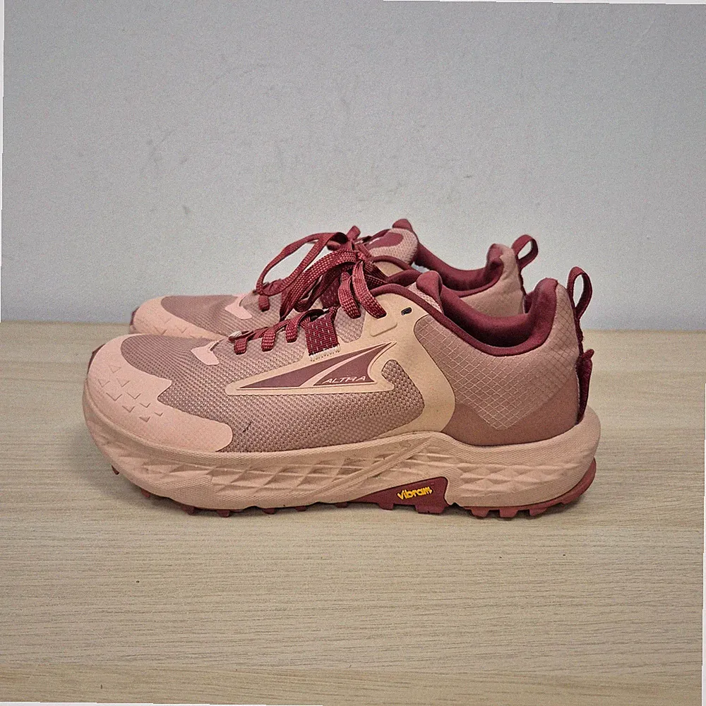 Altra Timp 5 Trailrunningschuhe Vibram Trauners Sohle Coral Burgundy Tan Uk 6
