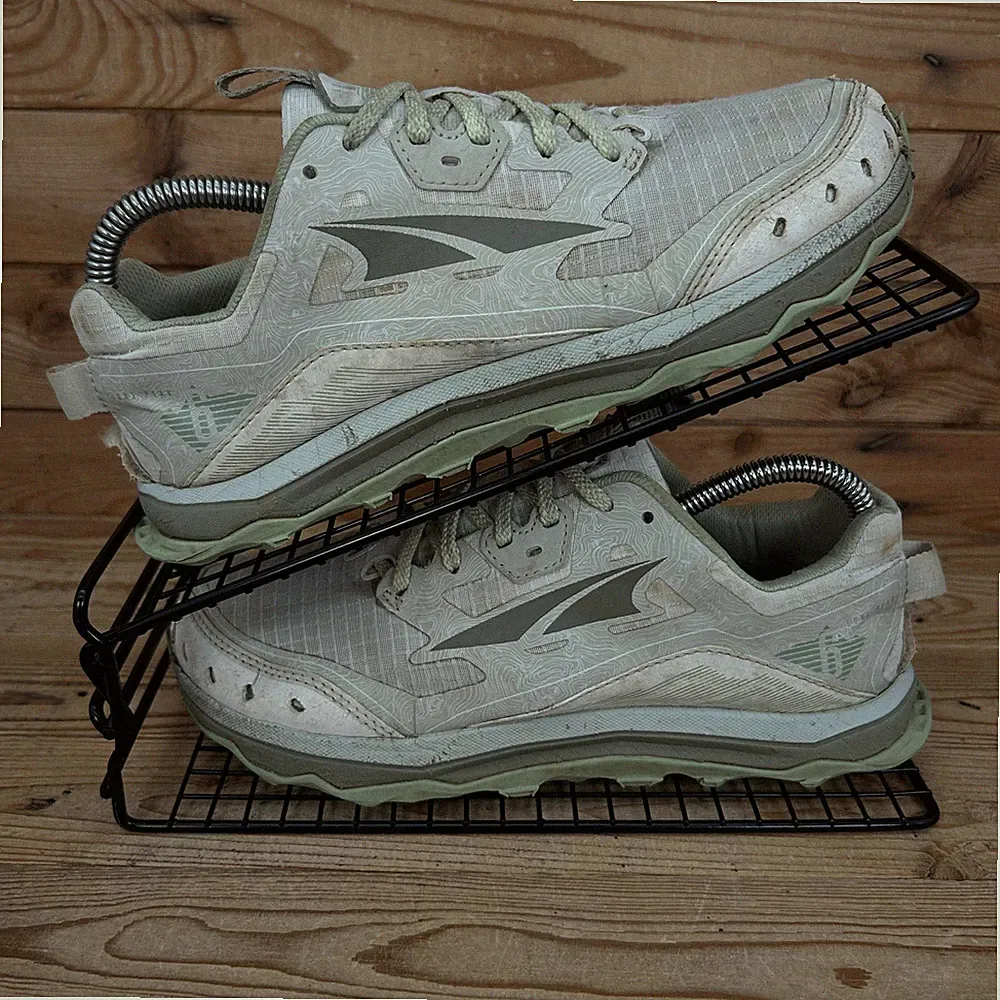 Altra Turnschuhe Damen Größe UK 5 Lone Peak 6 grau grün Trailrunningschuhe*