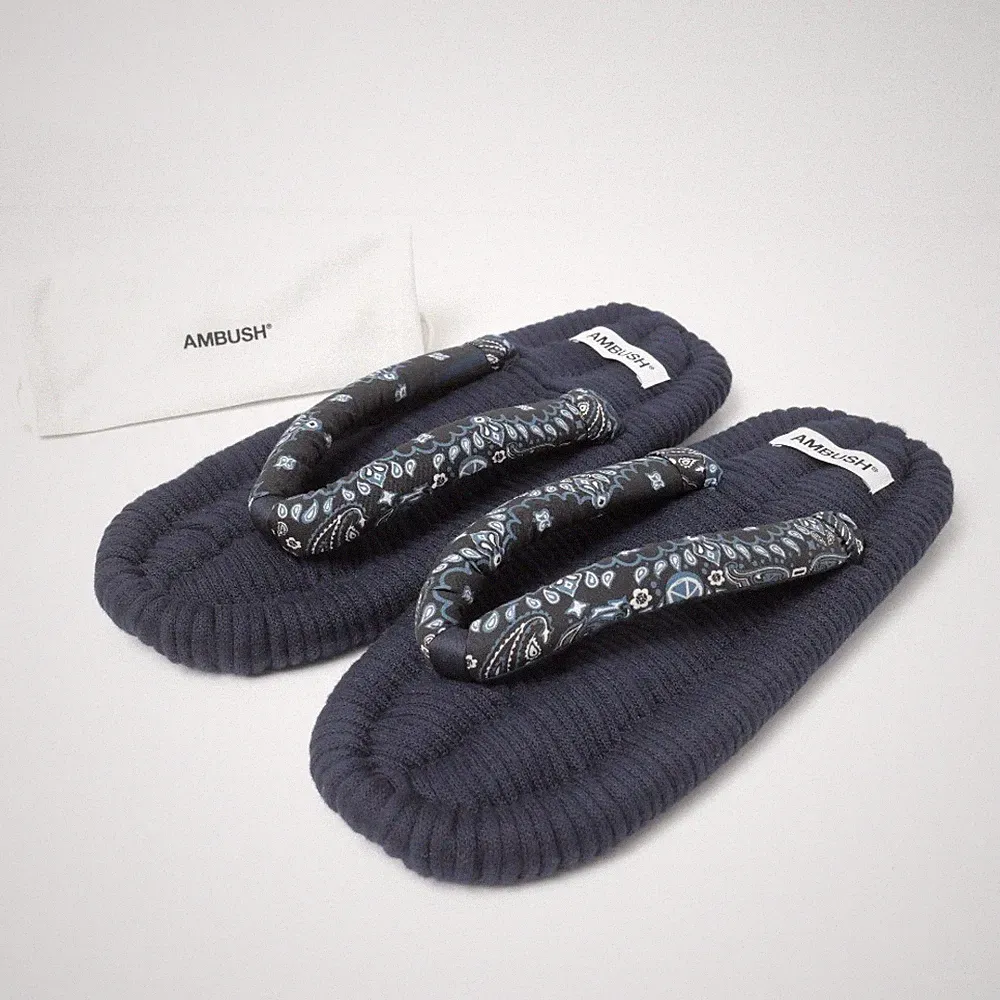 AMBUSH Sandalen Zori Zimmer Schuhe Paisley Baumwolle Polyester Laufsohle...