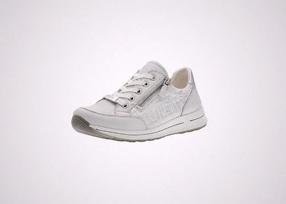 Ara Osaka Damenschuhe,Sneaker,Halbschuhe,Leder,Fußbett,WeiteH,Nebbia,Gr. 37,5-42