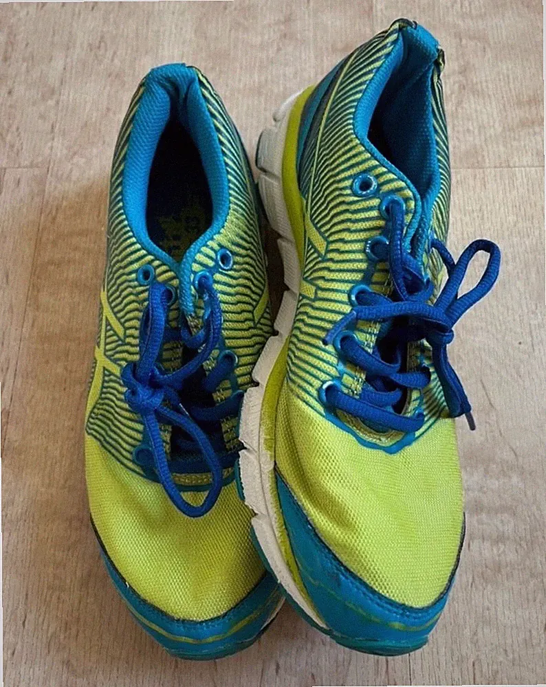 ASICS 33-DFA ASICS 33 Unisex Laufschuhe Sneaker Gr. 37 Gelb/Blau