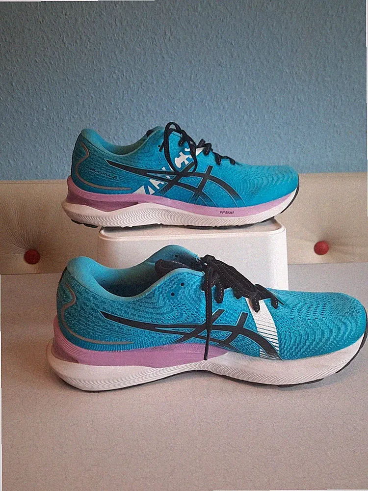 ASICS Cumulus 24 Aquarium black Gr. 42 5 Laufschuh Damen Laufschuhe