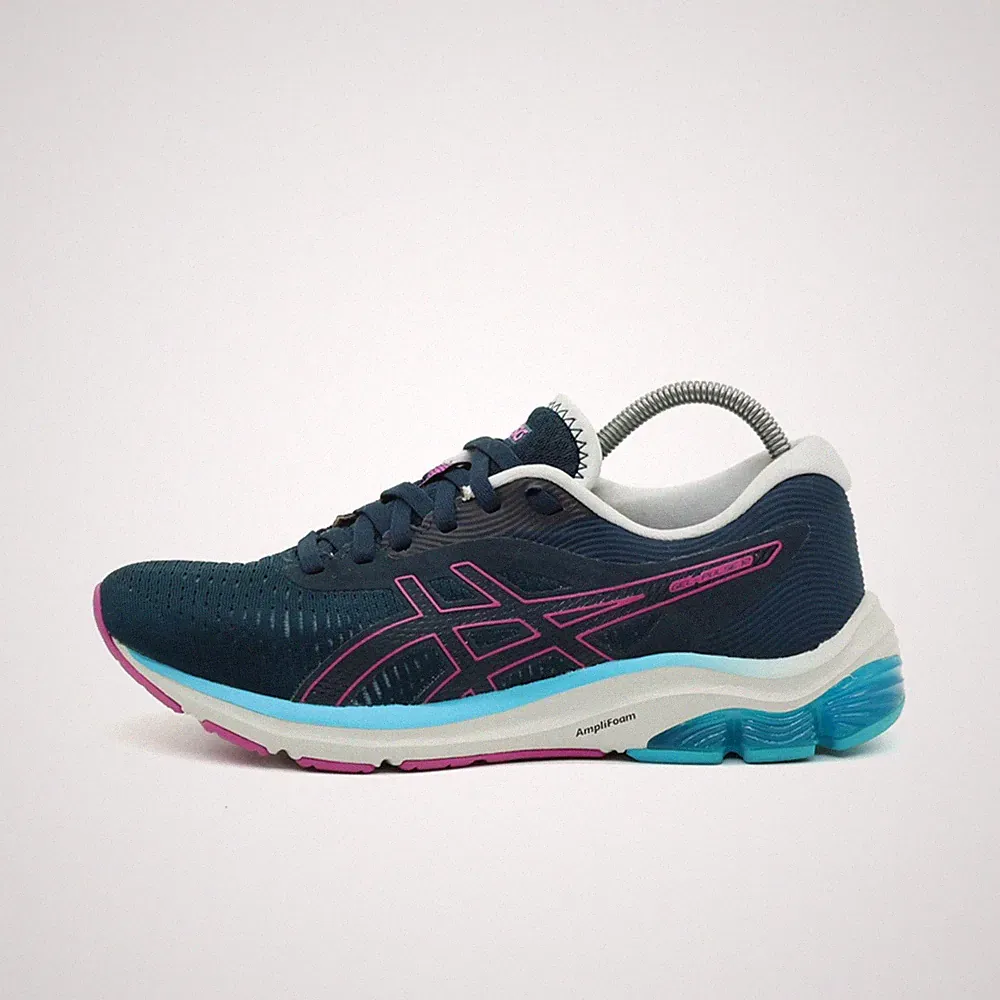 ASICS Damen 1012A724 Schuhe blau pink Synthetikfaser Amplifoam Laufschuh EU 38