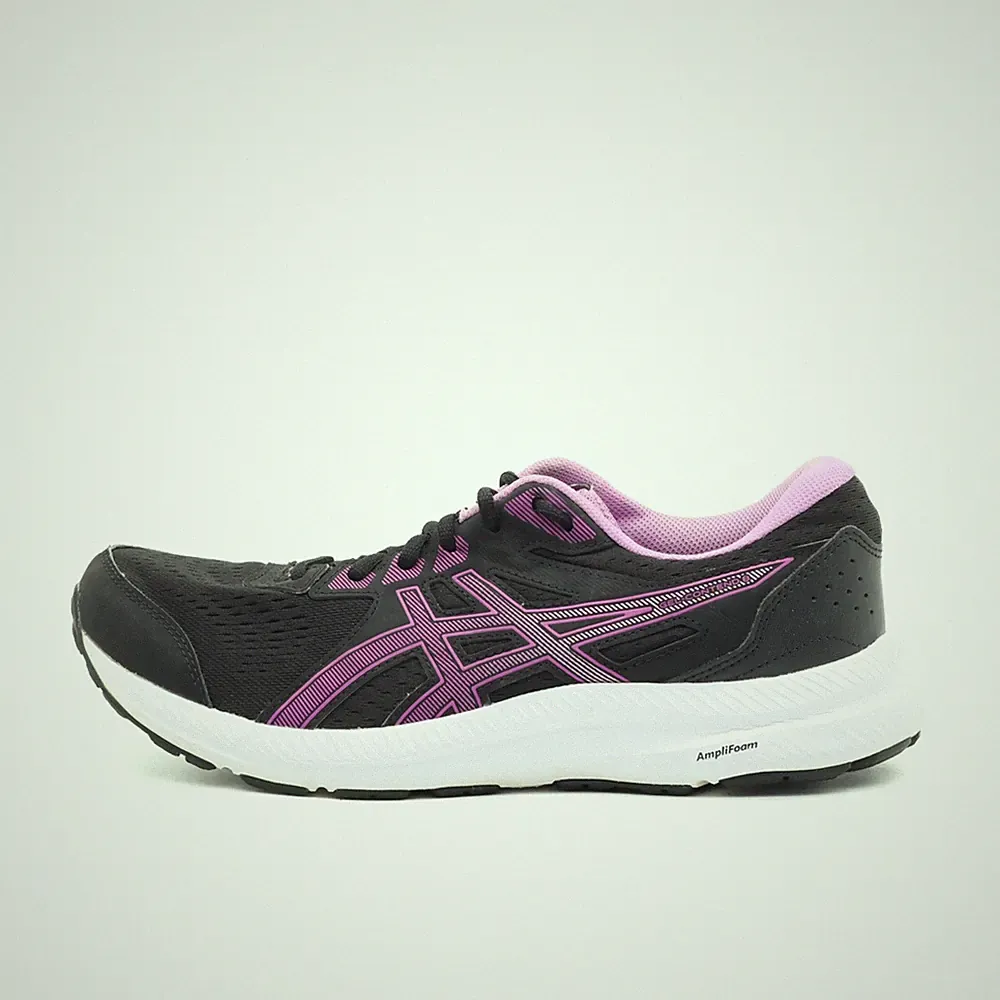 ASICS Damen 1012B320 Sportschuhe Schwarz/Lila Mesh GEL Laufschuhe EU 43.5