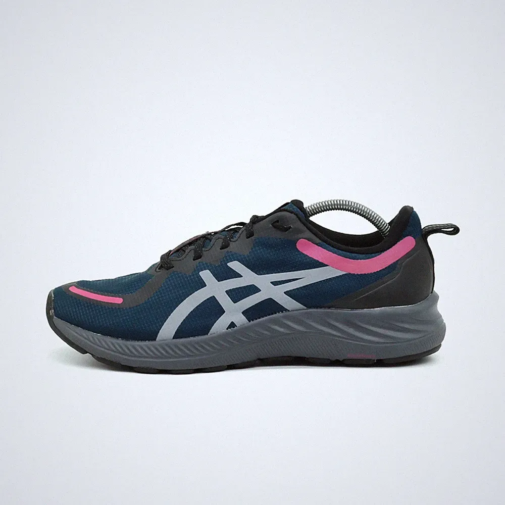 ASICS Damen D3SN5178HV Sneaker dunkelblau/pink/grau Trail Laufschuhe EU 40,5