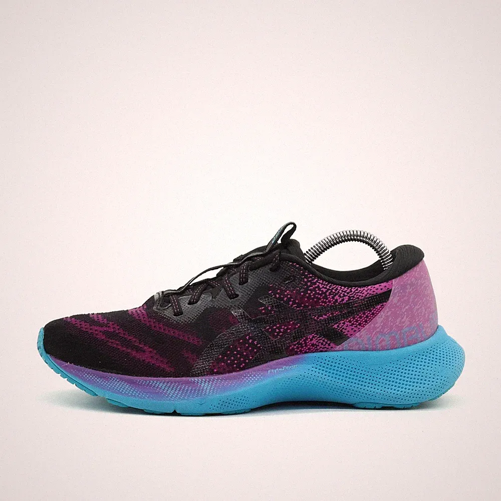 ASICS Damen FlyteFoam Sneaker EU 42.5 blau/lila/schwarz 1012A882 Dämpfend