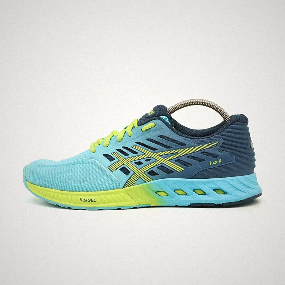 ASICS Damen fuzeX fuzeGEL Schuhe Blau Gelb Low-Top Laufschuhe EU 38