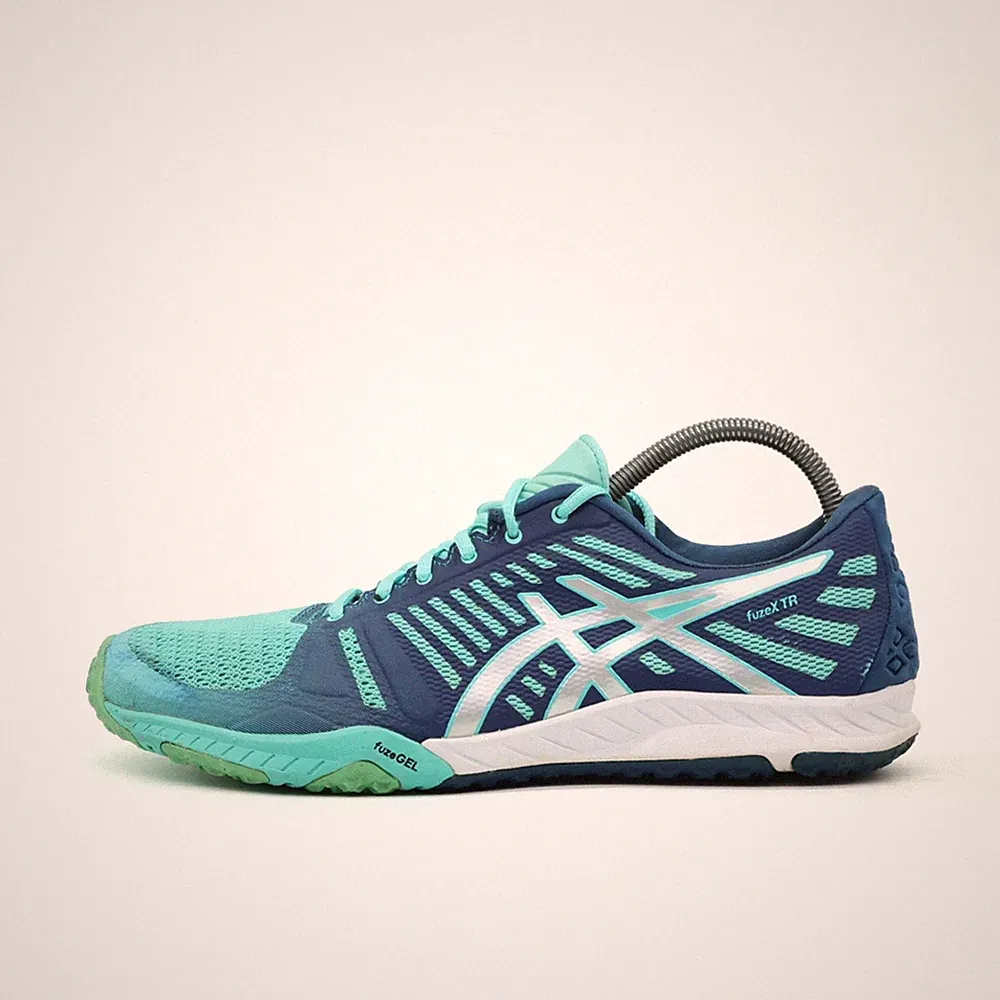 ASICS Damen fuzeX TR Sportschuh Blau/Türkis ämpfend Laufschuh EU 41,5