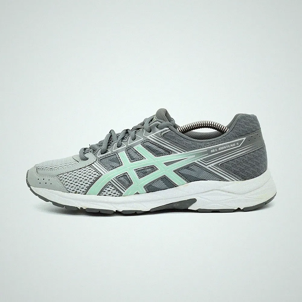 ASICS Damen Gel Contend 4 Sneaker Grau Mint ämpfung Laufschuhe EU 40,5