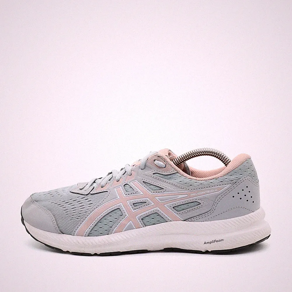 ASICS Damen Gel-Contend 6 Sneaker Grau/Rosa Mesh GEL Laufschuh EU 39.5