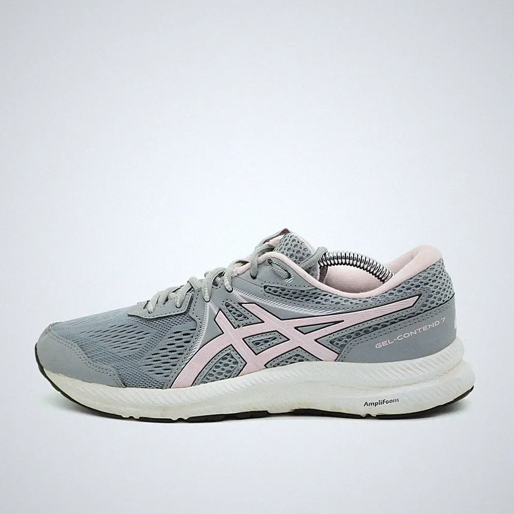 ASICS Damen GEL-Contend 7 Sneaker Grau Rosa Leicht Laufschuh EU 39,5