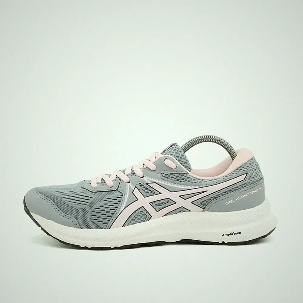 ASICS Damen Gel-Contend 7 Sneaker Grau/Rosa Mesh Dämpfung Laufschuhe EU 39