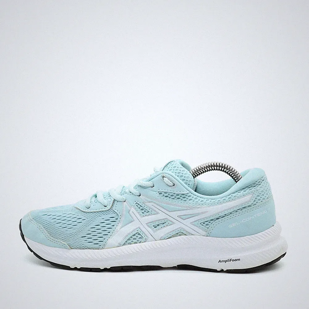 ASICS Damen GEL-Contend 7 Sneaker Türkis Synthetik Niedrig Laufschuh EU 38