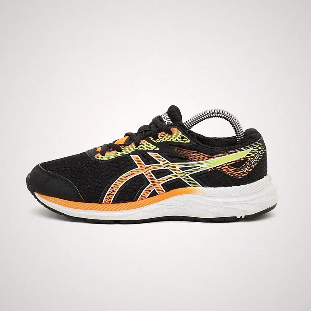 ASICS Damen Gel Excite 6 Schuhe Schwarz/Orange Gepolstert Laufschuh EU 36