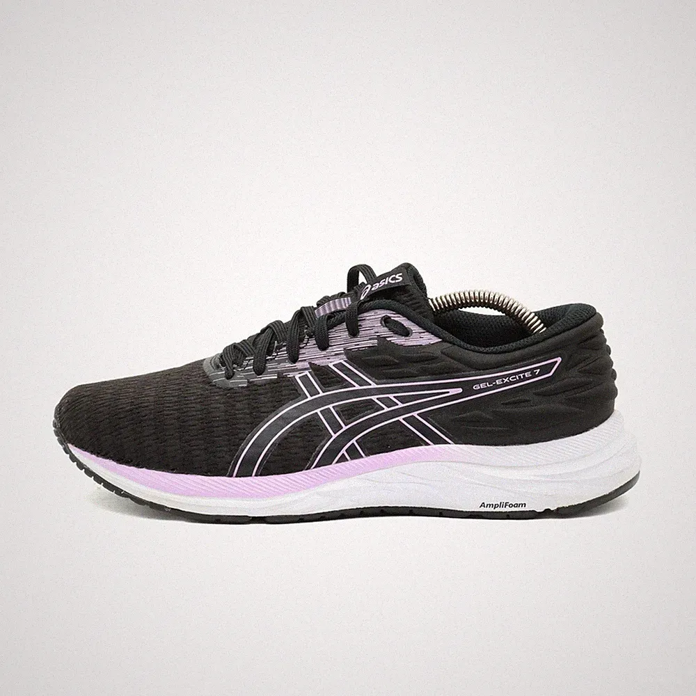ASICS Damen Gel-Excite 7 Sneaker Schwarz/Lila Low-Top Laufschuhe EU 39.5