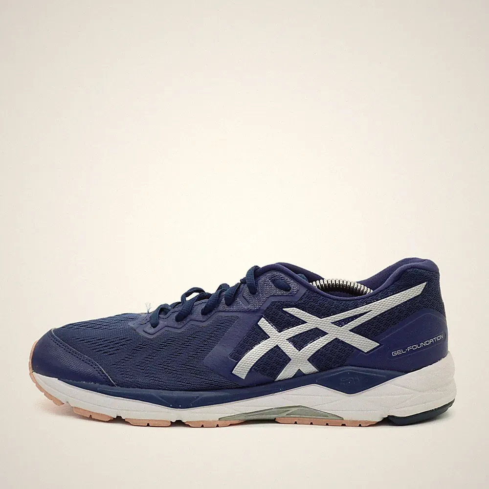 ASICS Damen Gel-Foundation T863N Sportschuh Blau Stabilität Laufschuhe EU 40.5