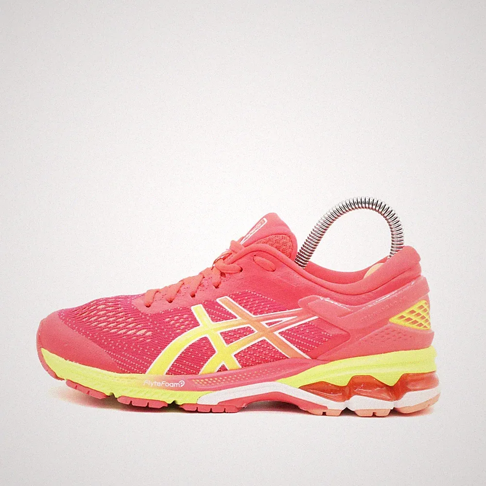 ASICS Damen Gel-Kayano 25 Sneaker EU 39 Pink Gelb 1012A609 Low Top