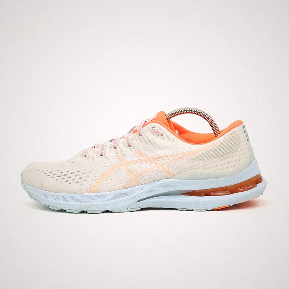 ASICS Damen GEL-Kayano 28 Laufschuhe EU 40 Weiß/Orange 1012B257