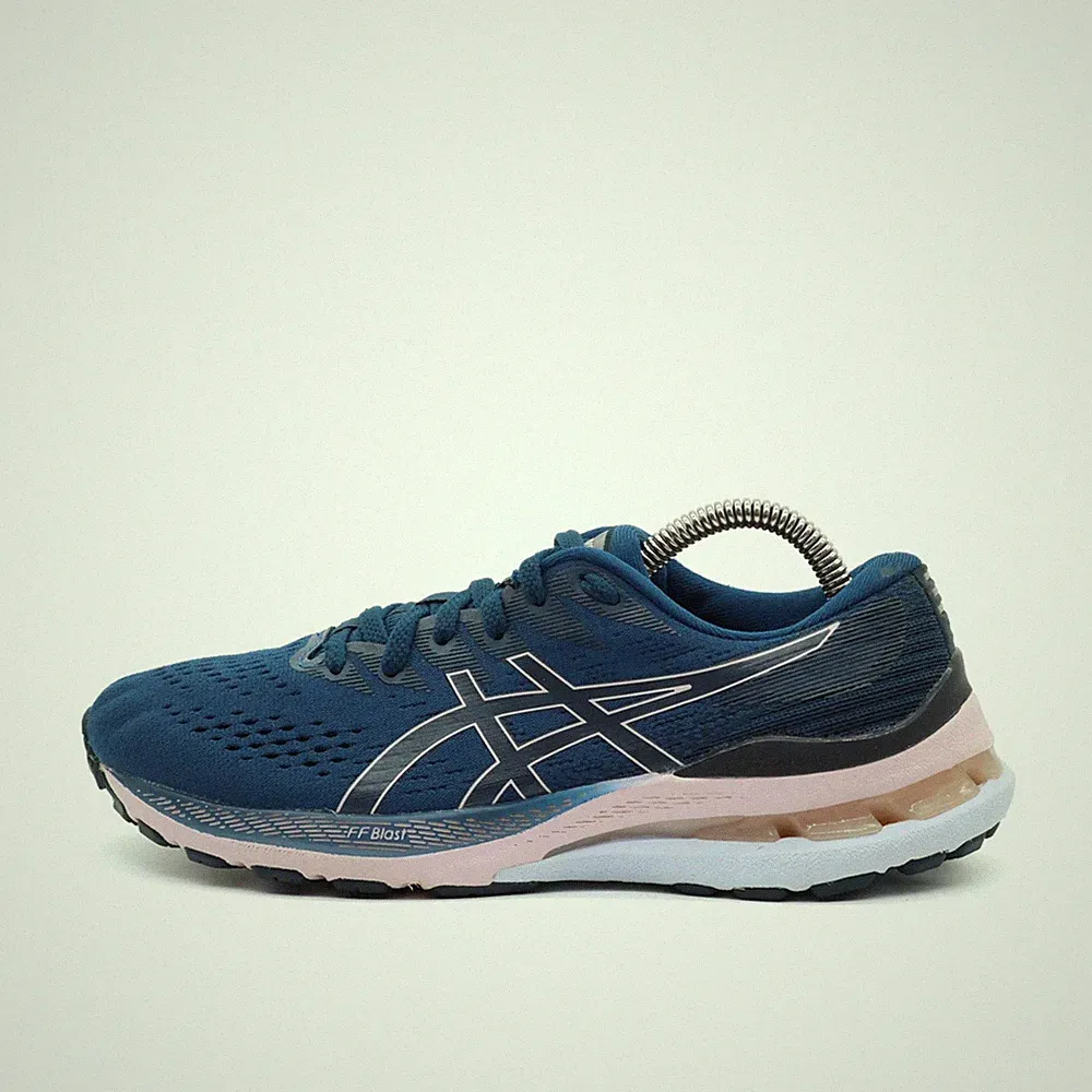 ASICS Damen Gel-Kayano 28 Sportschuh Blau/Rosa Mesh ämpfung Laufschuh EU 37