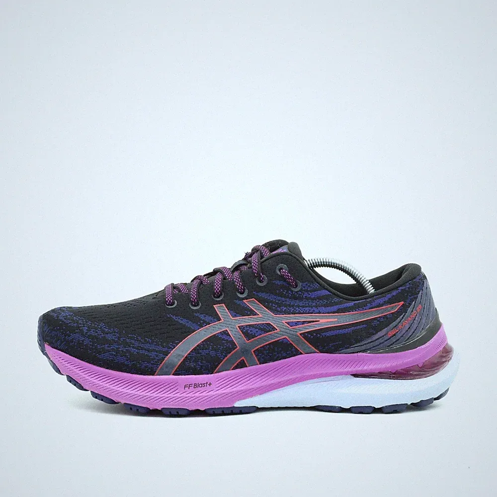 ASICS Damen Gel-Kayano 29 Laufschuhe Schwarz/Lila Mesh Niedrig Laufschuh EU 41.5