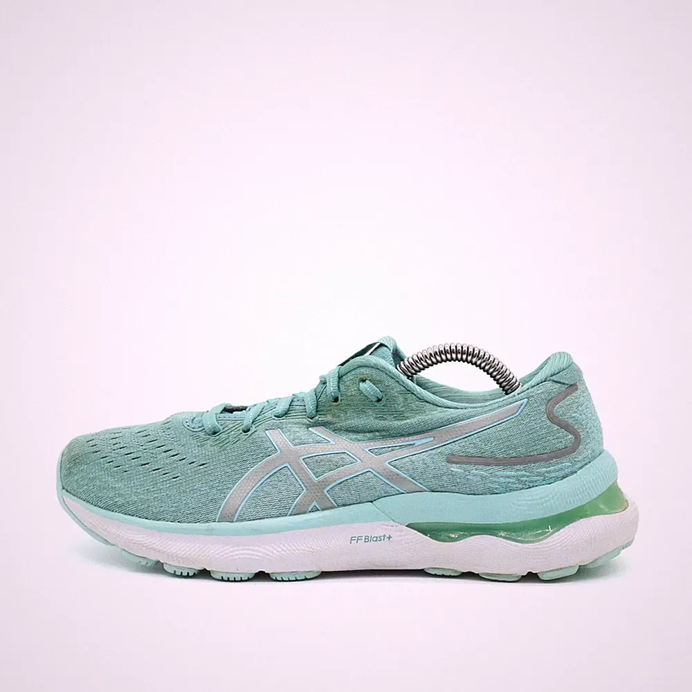 ASICS Damen Gel-Nimbus 24 Sportschuh türkis Textil Niedrig Laufschuh EU 38
