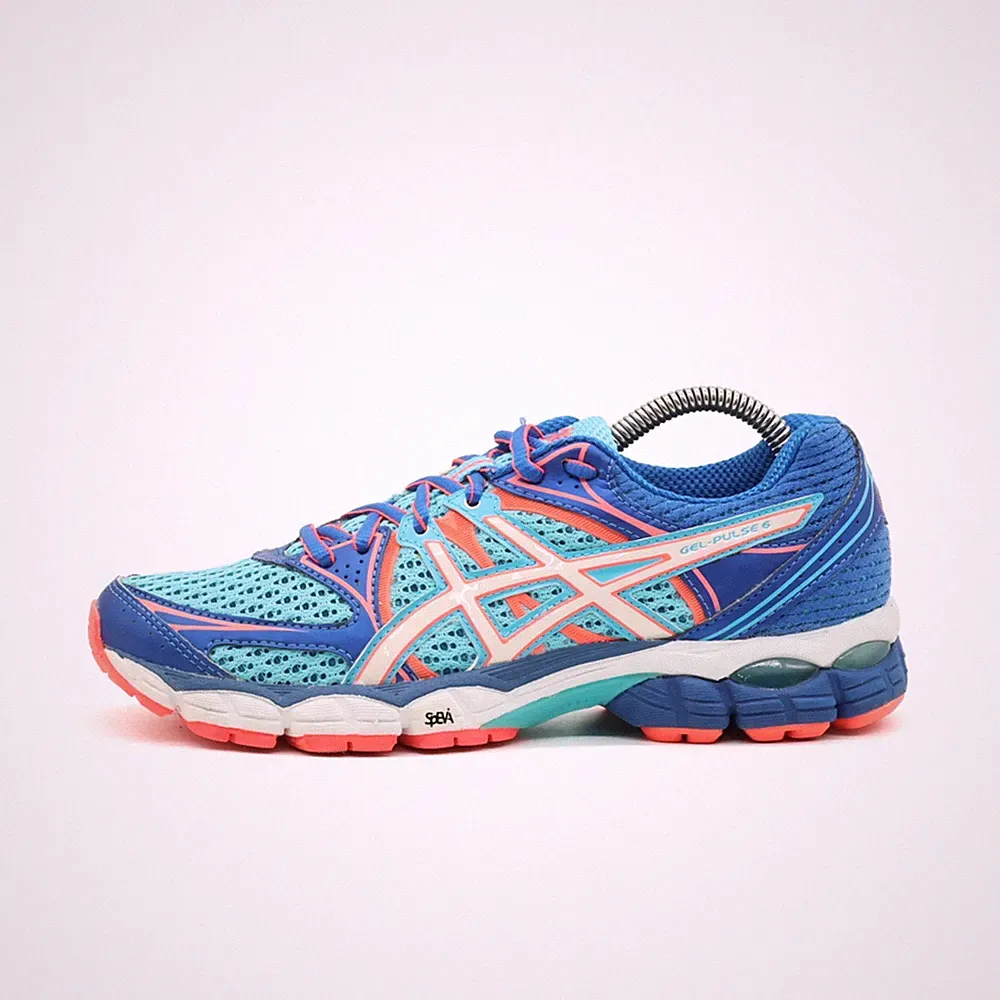 ASICS Damen Gel-Pulse 6 Sneaker Blau/Türkis/Pink Atmungsaktiv Laufschuhe EU 37,5