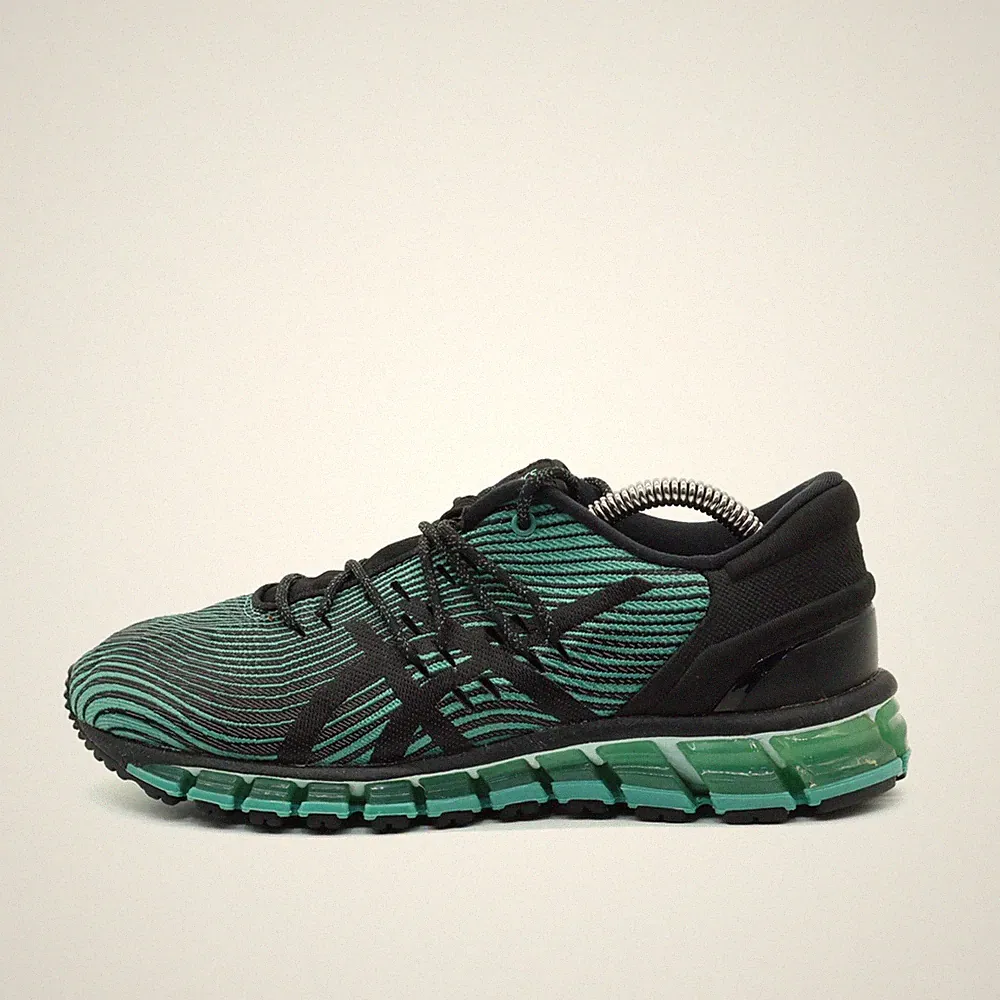 ASICS Damen Gel-Quantum 360 5 Sneaker Schwarz Grün Low-Top Laufschuh EU 37.5