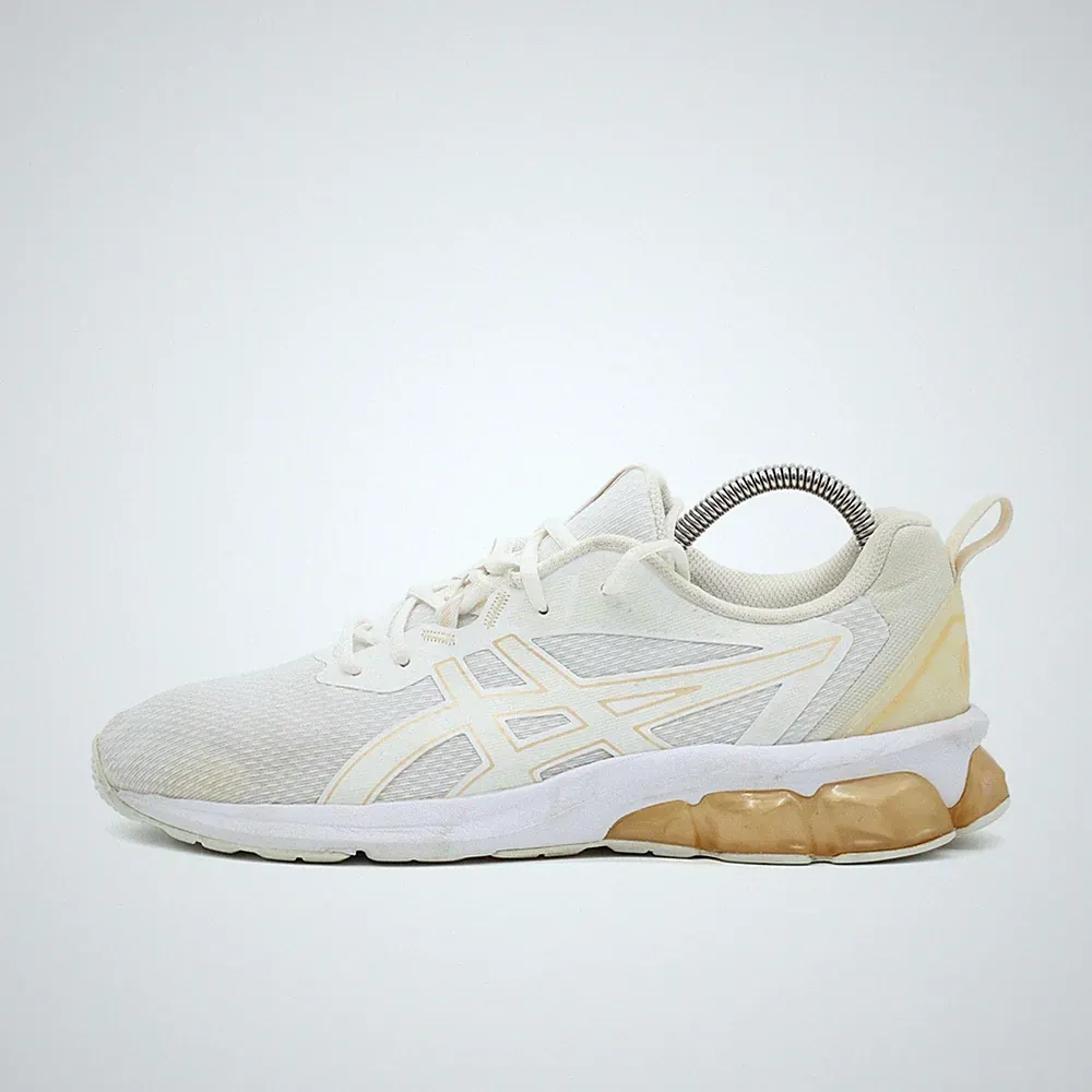 ASICS Damen Gel Schuhe EU 41,5 Weiß/Beige 1202A384 GEL-Dämpfung, Atmungsaktiv