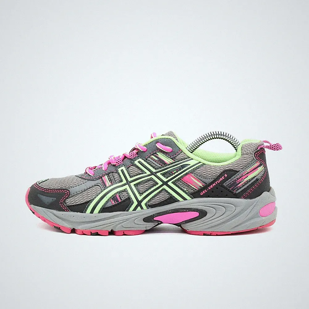 ASICS Damen GEL-VENTURE 5 Sportschuh EU 39 Grau Pink Limettengrün T5N9Q Sohle