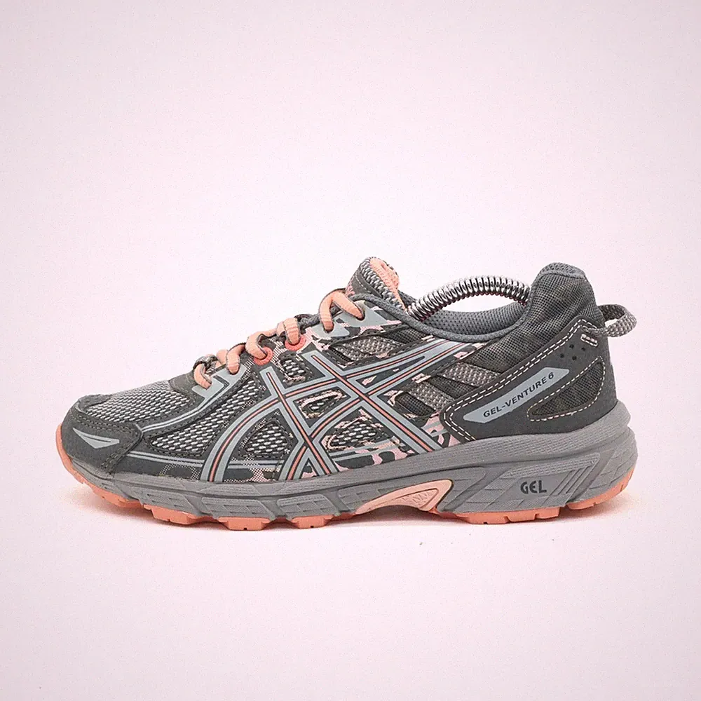 ASICS Damen Gel-Venture 6 Sneaker Grau/Rosa Sohle Laufschuhe EU 37