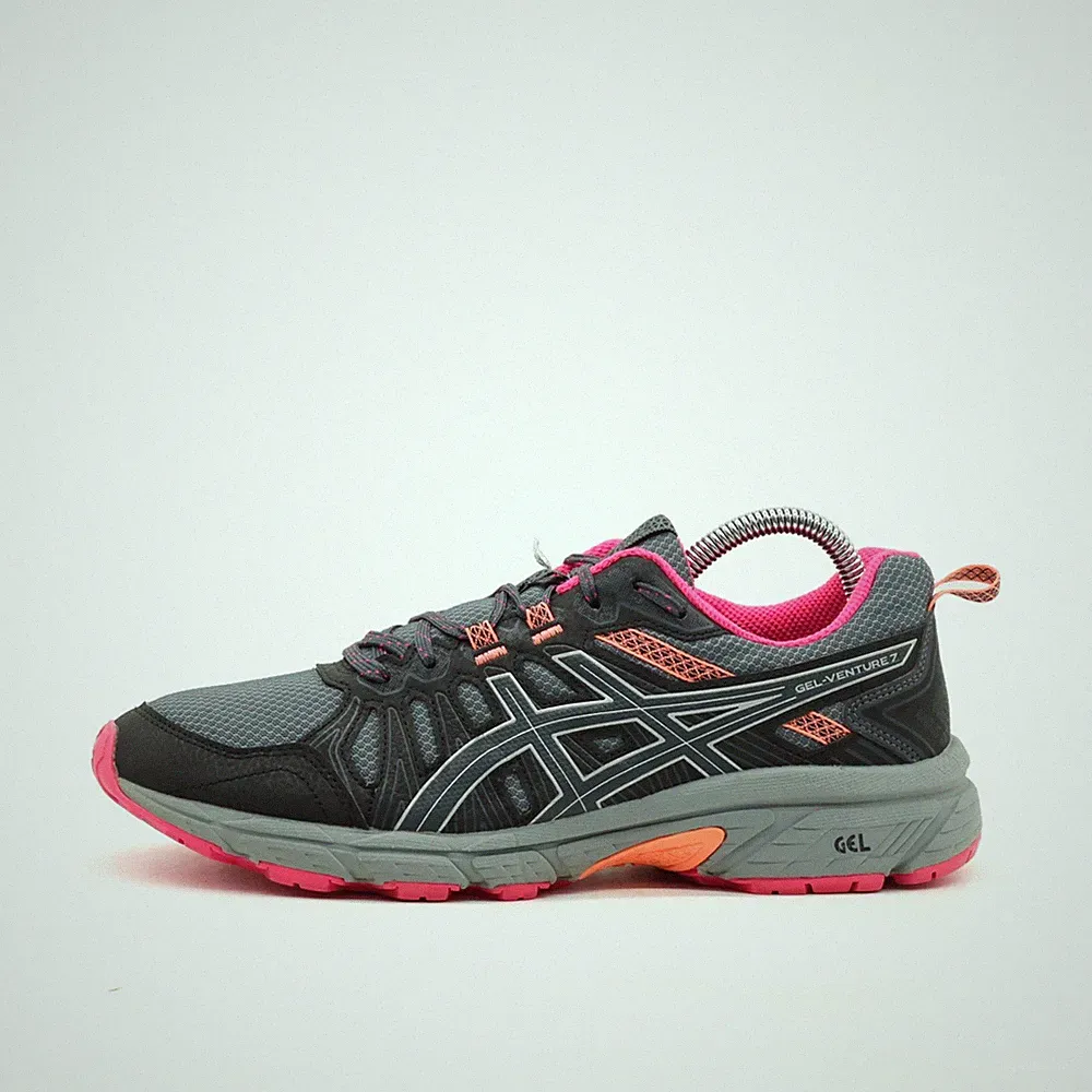 ASICS Damen Gel-Venture 7 Sneaker EU 42 Grau/Pink 1012A476