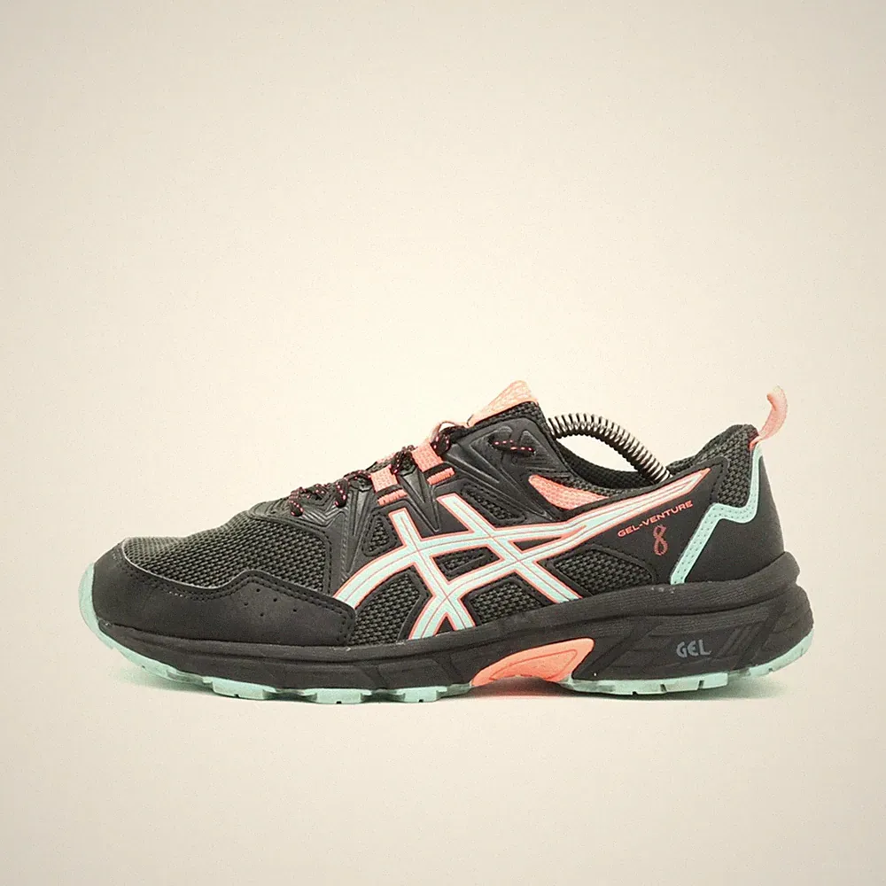 ASICS Damen Gel-Venture 8 Schuhe EU 39.5 Schwarz/Rosa 1012A706 Dämpfend