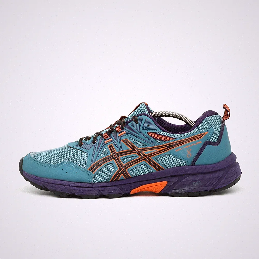 ASICS Damen GEL-Venture 8 Sneaker EU 42 Türkis/Lila/Orange 1012A708 Profilsohle