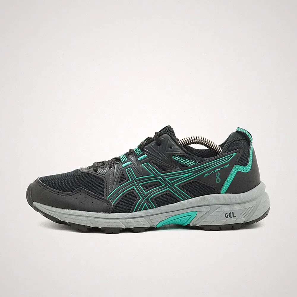 ASICS Damen Gel-Venture 8 Sportschuh EU 39 Schwarz/Türkis 1012B230 Leicht
