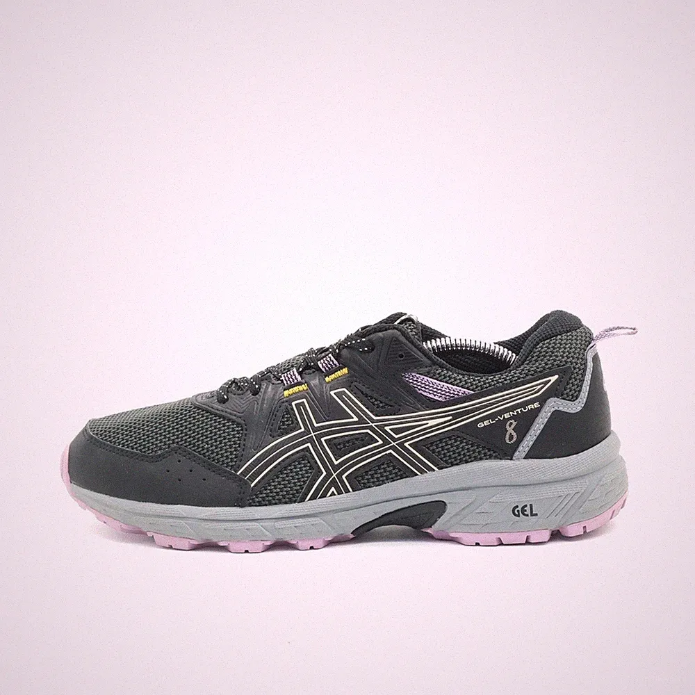 ASICS Damen Gel-Venture 8 Sportschuh Schwarz Lila Grau Leicht Laufschuhe EU 40
