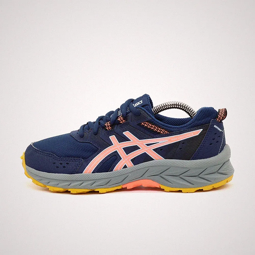 ASICS Damen GEL-VENTURE 9 Laufschuhe Blau/Gelb/Grau Niedrig Trail EU 36